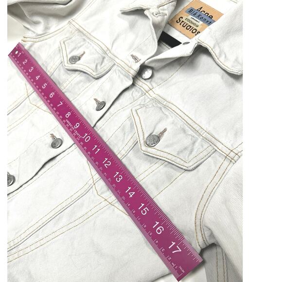 ACNE STUDIOS Women's 1999 Sky Denim Jacket Size 34 (US 2) in Stonewashed - Picture 10 of 12